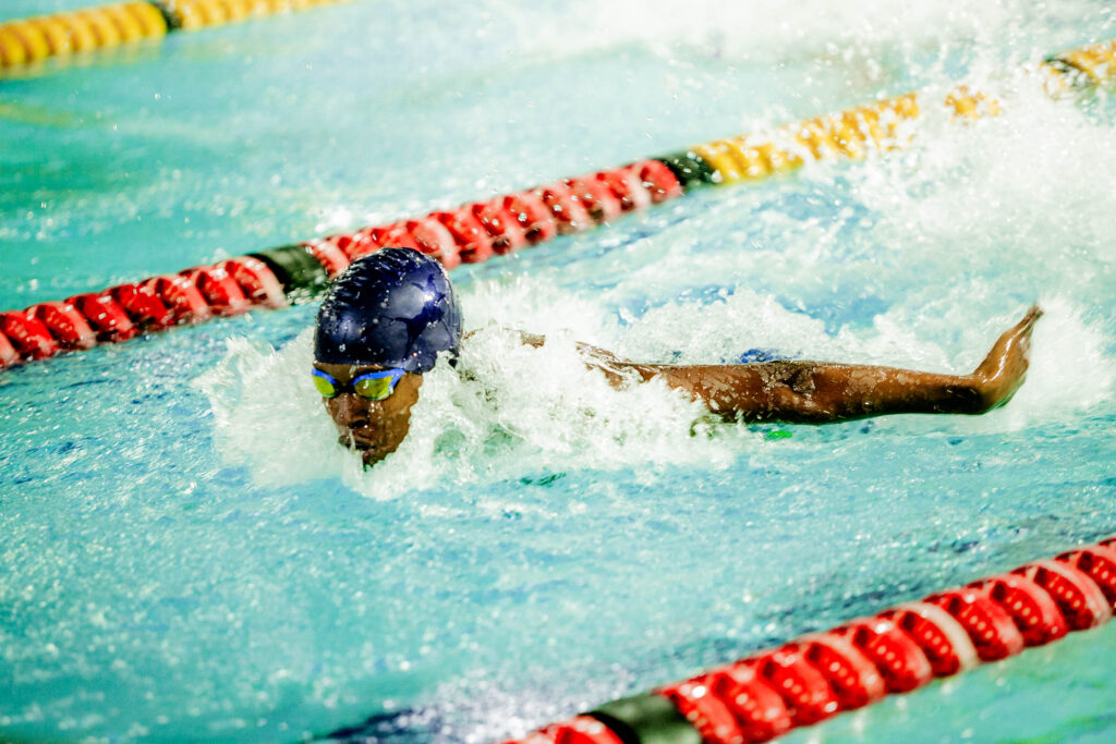 High School swimmer in the annual inter house gala event